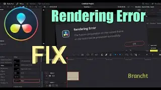 How To Fix Rendering Error In Davinci Resolve 18 | #12