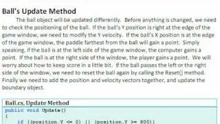 XNA Paddles - BallClass 2