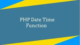 PHP Date And Time