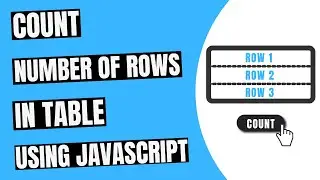 Count Number of Rows in Table using JavaScript