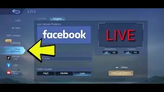 How to live stream mobile legends on Facebook