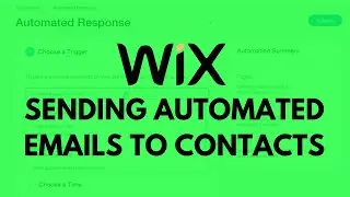 How to Send Automated Response Emails to Contacts on Wix?