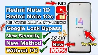 Redmi Note 10 Frp bypass MIUI 14 || Redmi Note 10c Frp bypass MIUI 14 || Redmi Note 10 Frp bypass