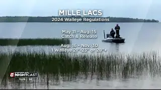 DNR: Mille Lacs walleye fishing will be catch-and-release until August