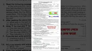 Class 6 English 3rd Unit Test Suggestion 2022