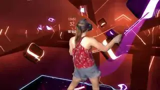 Beat Saber || KDA Pop/Stars Expert+ || Mixed Reality