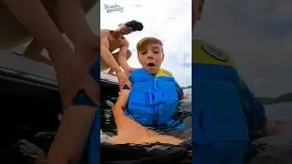 🏄‍♂️ Kid talks while WAKEBOARDING! ENJOY THE RIDE 🏄