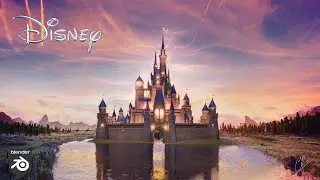 Creation of the Walt Disney Castle in Blender 4.1