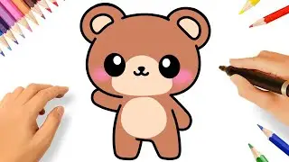 HOW TO DRAW KAWAII TEDDY BEAR EASY 🧸