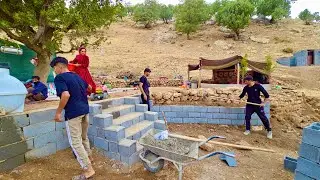 Amir and Family Build a New Platform in Their Farmyard!💛🌾