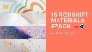 Redshift Pack (15 Procedural Materials) + FREE Giveaway !