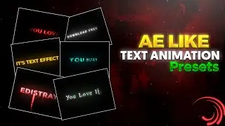 AE like text animation presets | alight motion xml text | text alight motion preset download free