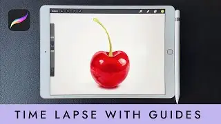 Drawing a realistic cherry in Procreate