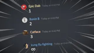 Counting to infinity in Discord...