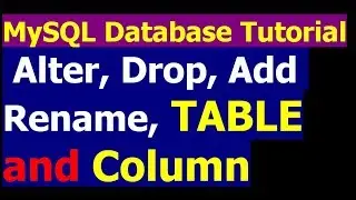 How To rename and drop a Table and add column in table - MySql Database Bangla Tutorial Part 25