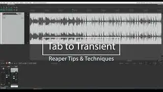 Save time with "tab to transient". A basic Reaper DAW tutorial.