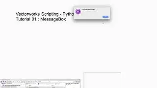 VWX Python Tuto 001 MessagBox & Pause
