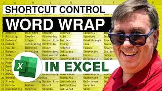 Excel Word Wrap Control: Controlling Word Wrap - Episode 2132