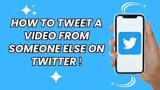 How to tweet a video from someone else on Twitter X (without retweeting) simple 2024