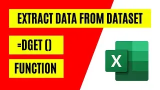 How to Use DGet Function In Excel