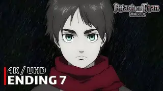 Attack on Titan - Ending 7 【Akuma no Ko】 4K / UHD Creditless | CC