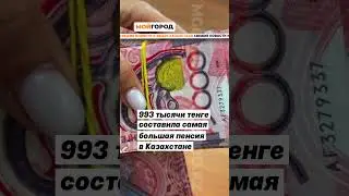 993 тысячи тенге составила самая большая пенсия в Казахстане