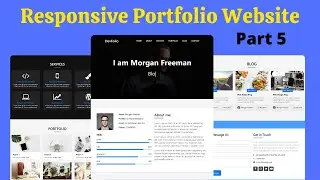 Complete Responsive Personal Portfolio Website Using HTML, CSS, and JavaScript | Part 5