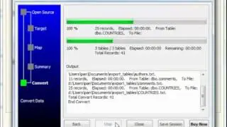 Export data from SQL Server tables to TXT files