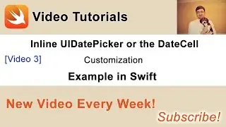 Inline UIDatePicker or DateCell Example in Swift. Video 3