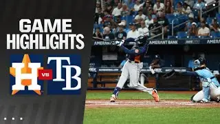 Astros vs. Rays Game Highlights (8/12/24) | MLB Highlights