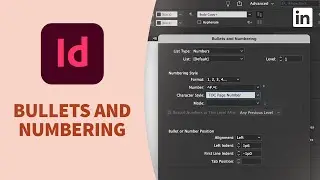 InDesign Tutorial - Automatic bullets and numbering