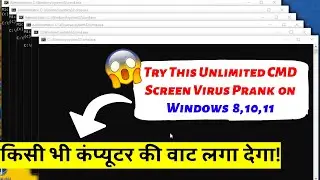 🤫 Create Command Prompt (CMD) Unlimited Screen Bomb Virus (PRANK VIDEO)