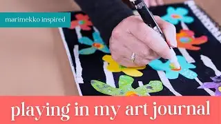 Delightful Mixed Media Art Journal Inspiration | Marimekko