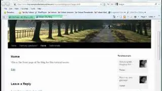 Creating a Static Frontpage - WordPress Basics Video Tutorial