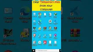How to make Pc Faster by deleting Temporary files window 10 #shorts #short #windows10