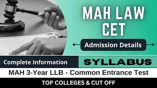 How to prepare MAHCET Law 3 years | MAHCET LL.B 3 year Syllabus | Important Books & Cut Off