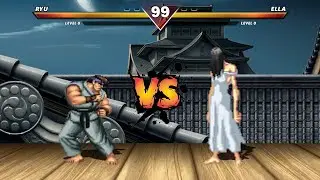 RYU VS ELLA - HIGH LEVEL INSANE FIGHT!