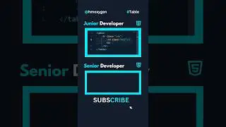 Junior Vs Senior Frontend developer table shortcuts.#programming #html #css #coding #frontend