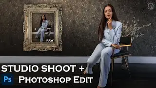 One Light Studio Shoot and Photoshop Tutorial w/ Canon R5 & Godox AD200Pro