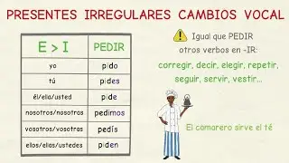 Learning Spanish: Irregular Present II - vowel changes