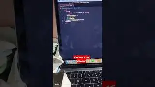 example of frame tag on html / 