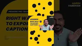 🎉Right Way to Export captions in Premiere Pro