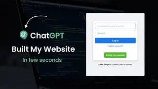 Build A Website With #ChatGPT #OpenAI