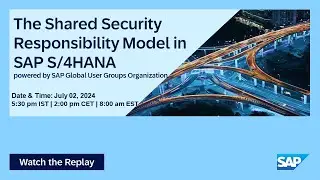 The Shared Security Responsibility Model in the SAP S/4HANA I Move to Cloud ERP I 24.07.02