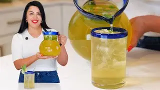 HOW TO MAKE REFRESHING MINT WATER AGUA FRESCA RECIPE  ( AGUA FRESCA DE MENTA )