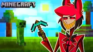 Alastor PLAYS MINECRAFT for the FIRST TIME in Hazbin Hotel