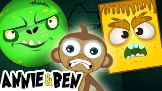 Halloween Funny Puzzle Game for Kids | Learn Shapes with SPOOKY MONSTER MASKS | Educational Cartoon