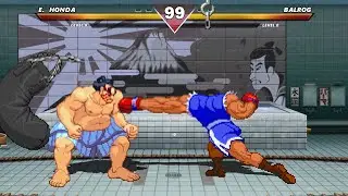 E. HONDA VS BALROG - HIGH LEVEL INSANE FIGHT!