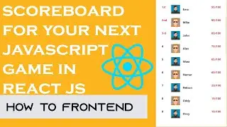 Awesome scoreboard for your next Javascript Game | How to FrontEnd