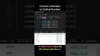 Interview Challenge # 113  || How to convert number to ordinal number in JS #javascript #shorts